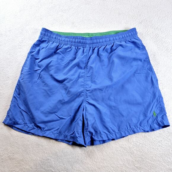 Polo Ralph Lauren Other - Polo Ralph Lauren Swim Trunks Mens Blue XL Green Lined Pony Logo Beach Casual